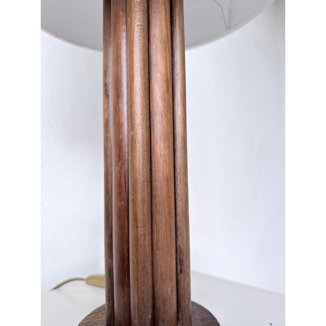 Vintage Art Deco Oak Desk Lamp, 1940s For Sale - Image 18 of 18