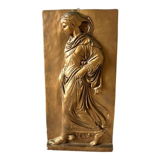 Antique Plaster Cast Relief of Gadiva For Sale
