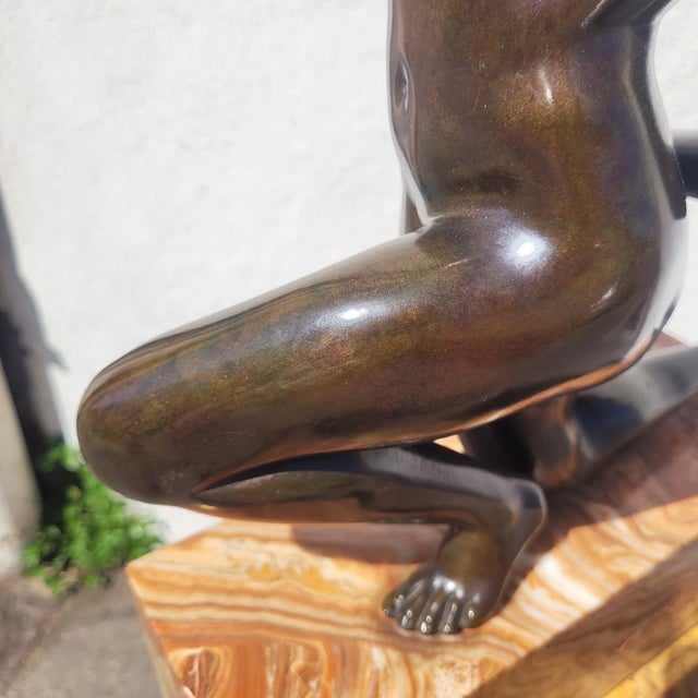 A Gory, Ball Dancer, 20th Century, Bronze & Marble For Sale - Image 8 of 17