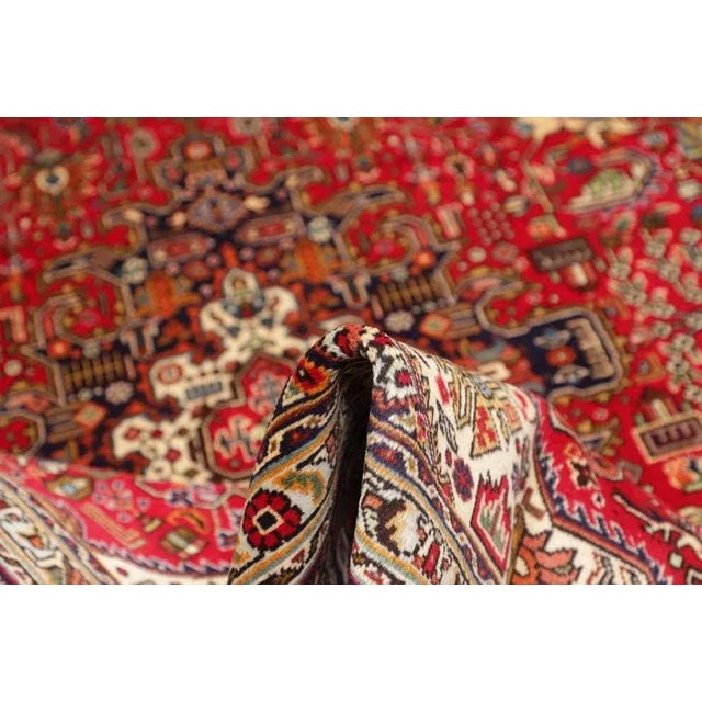 Middle Eastern Hand-Knotted Tabriz Rug For Sale - Image 9 of 11