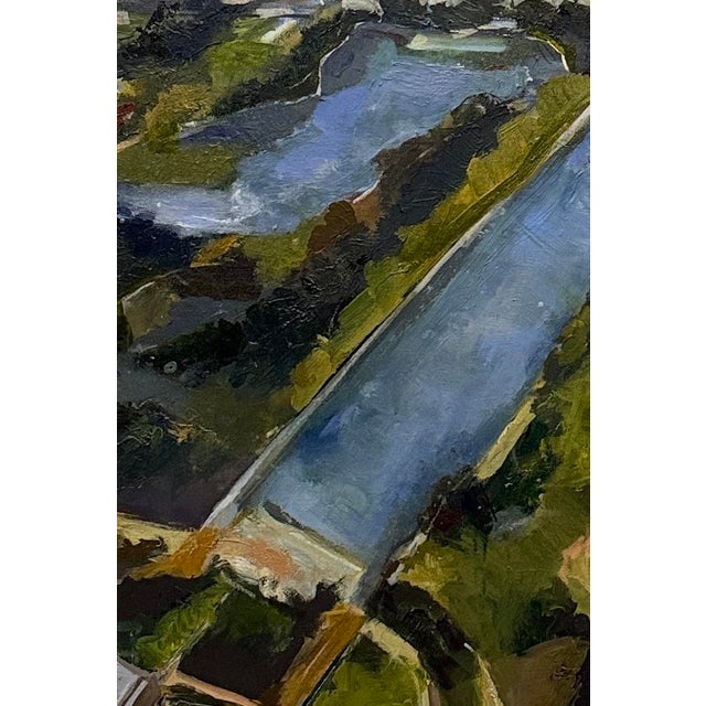 "Power Source" Abstract Painting of Washington DC For Sale - Image 4 of 4