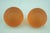 Orange Sandblasted Murano Glass Tennis Balls Paperweights from La Murrina, Italy, 1970s, Set of 2 For Sale - Image 9 of 18