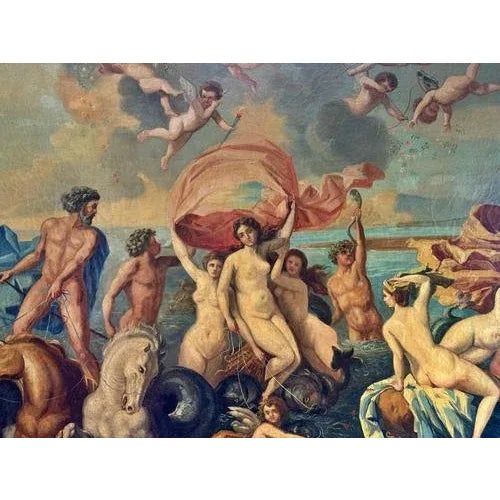 Circle of Nicolas Poussin, The Triumph of Venus, Oil on Canvas, Framed For Sale - Image 4 of 6