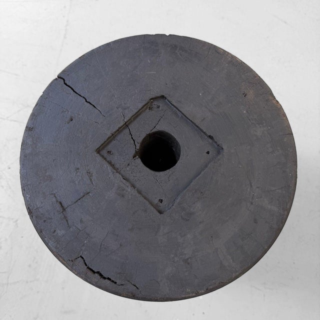 Wood Japanese Industrial Wooden Pulley, 1930s-1950s For Sale - Image 7 of 12