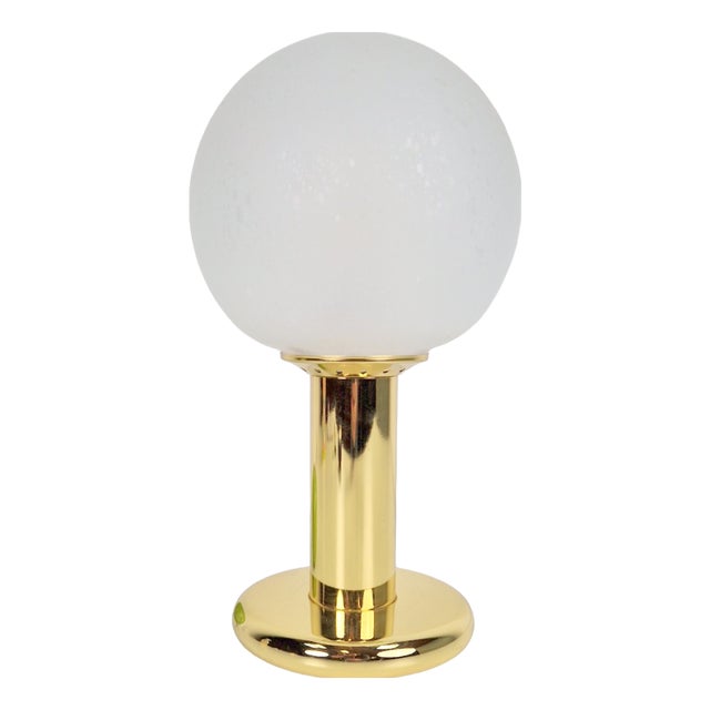 Vintage Sphere Table Lamp in Brass by Targetti Sankey, Italy, 1960s For Sale
