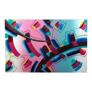William Craig Original Abstract Acrylic Painting "Pompell II" For Sale