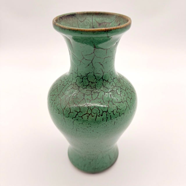 Magnificent Crackle Vase Design Work of Mid Century Art For Sale - Image 10 of 11