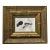 Contemporary Original Abstract Ink Painting Heavy Chunky Gold Wood Frame For Sale