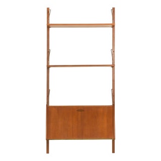 Mid-Century Danish Home Office Wall Unit in Teak, 1960s by Poul Cadovius For Sale
