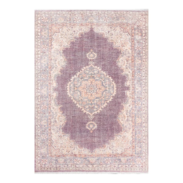 Momeni Helena Saloni Plum 5' X 8' Area Rug For Sale