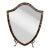 Vintage Hepplewhite Wall Mirror in Faux Tortoiseshell Finish - Newly Painted For Sale