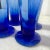 Art Deco Memphis Style Futurist Cobalt Blue Blown Glasses - Set of 4 For Sale - Image 3 of 6