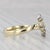 0.33ctw Diamond Bypass Ring 14k Yellow Gold Size 9 Contoured, Size 9 For Sale - Image 4 of 7