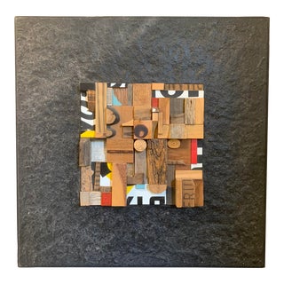 1970’s Arthur Guagliumi Cubist Mixed-Media Three-Dimensional Assemblage For Sale