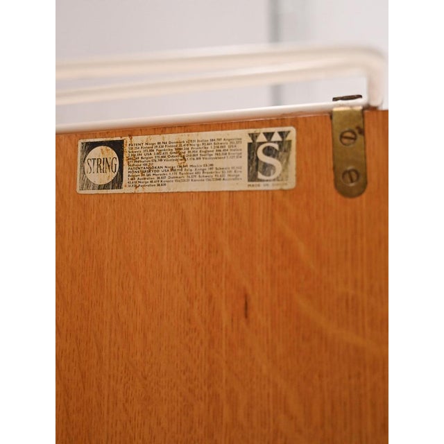 Brown Vintage Oak Shelving Unit, 1960s For Sale - Image 8 of 9