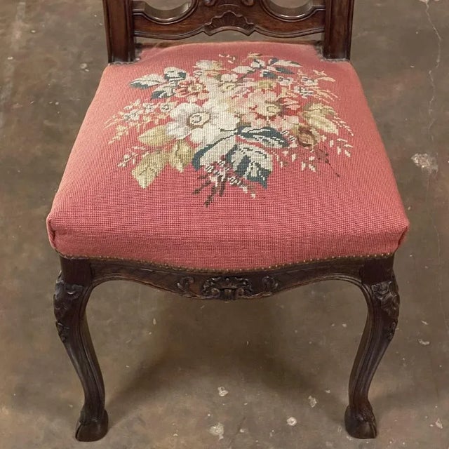 Set of 6 Antique Liegeoise Needlepoint Dining Chairs For Sale - Image 16 of 18
