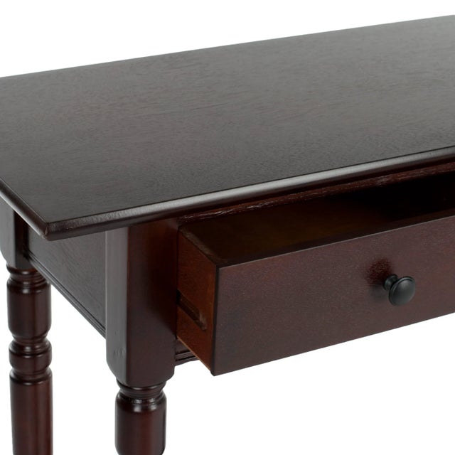 Modern Aiden Two-Drawer Console Table in Dark Cherry For Sale - Image 3 of 5