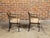 Pair of English Regency Period Early 19th Century Black and Gold Armchairs For Sale In Atlanta - Image 6 of 12
