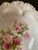 Early 20th Century German White and Pink Rose Porcelain Serving Bowl by Prussia- Large For Sale - Image 9 of 12