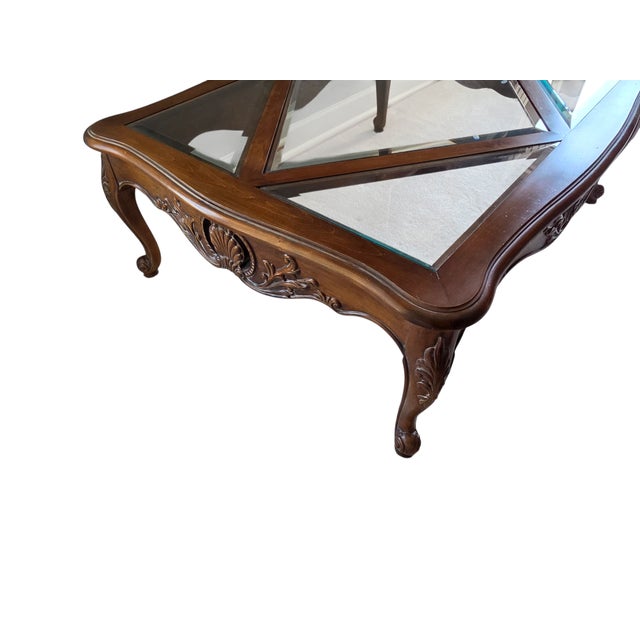 1990s Ethan Allen Coffee Table Legacy French Country Louis XV Style For Sale In Philadelphia - Image 6 of 16