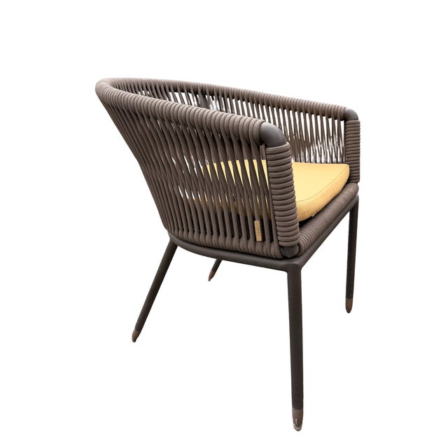 Modern Outdoor Dining Chairs Lebello Set of 4 For Sale