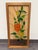 Design Plus Gallery presents a Vintage Framed Stained Glass Floral Panel Signed Tori. This vintage stained-glass panel...