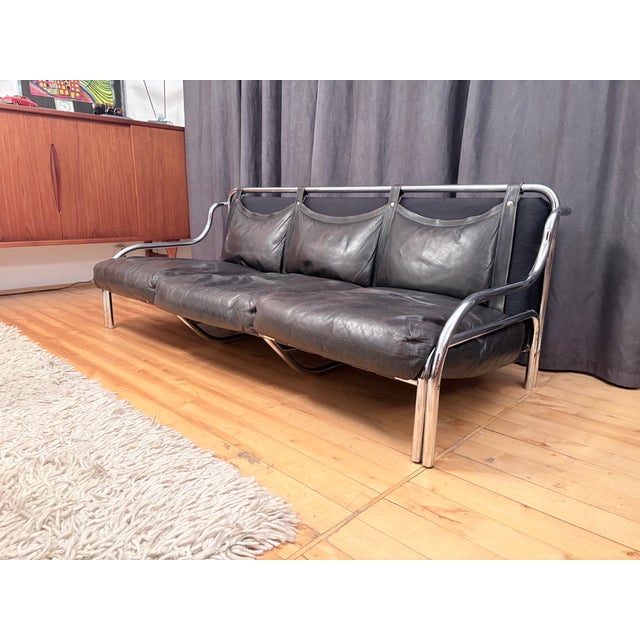 Mid-Century Modern Stringa 3-Seater Sofa by Gae Aulenti for Poltronova, Italy, 1960s For Sale - Image 3 of 16