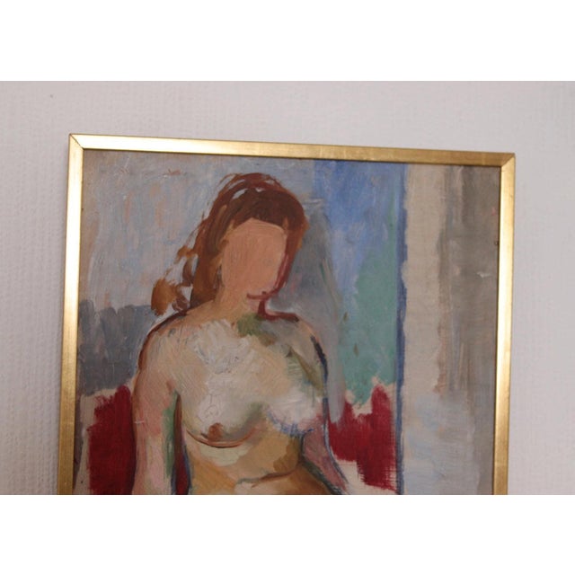 Holger Almqvist, Model Study, 1938, Oil on Panel For Sale - Image 10 of 18