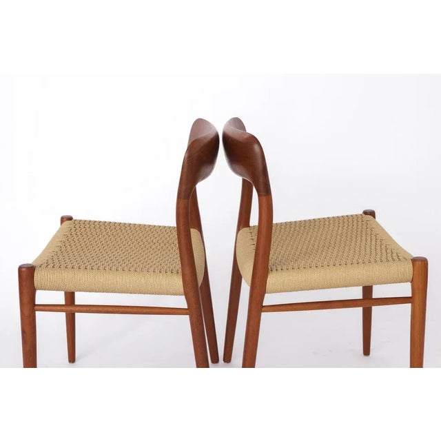 Model 75 Dining Chair in Teak by Niels Otto Møller for J.L. Møllers, 1950s For Sale - Image 4 of 9