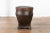 Chinese Vintage Hand-Stitched Rattan Basket with Round Top and Dark Patina For Sale - Image 9 of 13