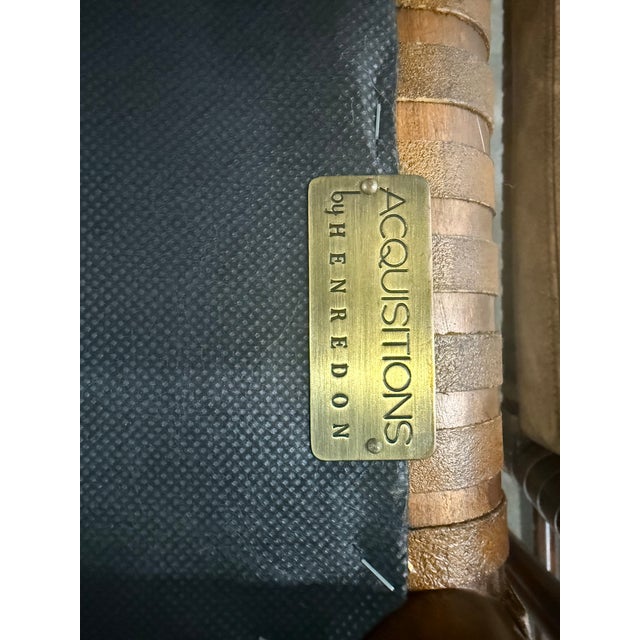 Henredon Acquisitions Woven Leather Strap Dining Chairs Set of 6 For Sale - Image 12 of 12