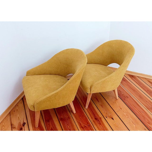 Set of Armchairs attributed to Oswald Haerdtl for Ton, Czechoslovakia, 1960s For Sale - Image 5 of 15