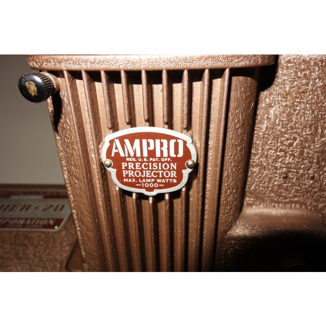 Submitted for your approval is this circa 1940s 16mm AMPRO Motion Picture Movie Projector in absolutely pristine...