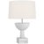 Modern Ray Booth by Visual Comfort Signature Eadan 26" Table Lamp in Plaster White with Linen Shade For Sale - Image 3 of 3