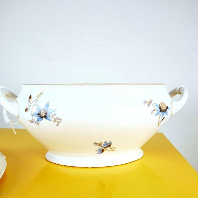 Soup Tureen with Floral Decorations from Ginori For Sale - Image 12 of 15