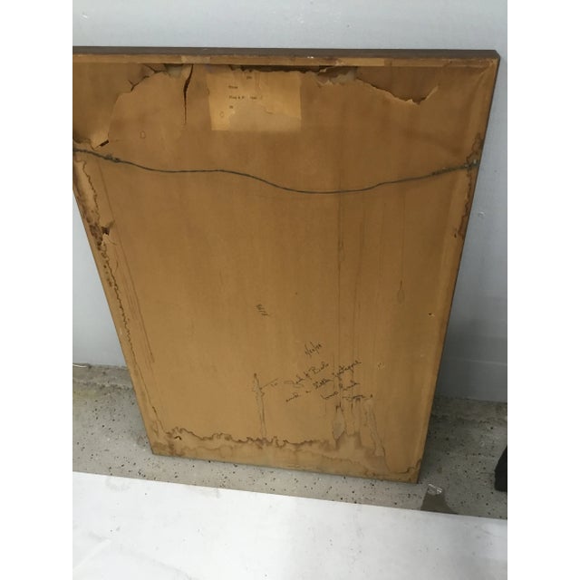 1970s Vintage Surrealistic Lithograph “Flag & Skeleton” by H. Truss For Sale - Image 9 of 13