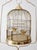 Metal Vintage Brass Bird Cage With Stand For Sale - Image 7 of 12