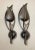 Add a touch of elegance to your home decor with this pair of handmade Italian bronze patinated cast iron wall sconces....