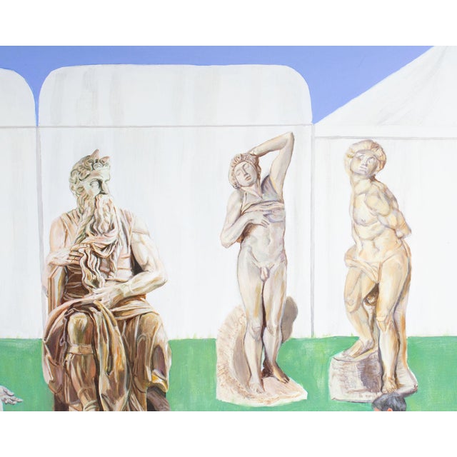 Oil on Canvas Painting Signed by Dr. Bernard Widen For Sale In Indianapolis - Image 6 of 9