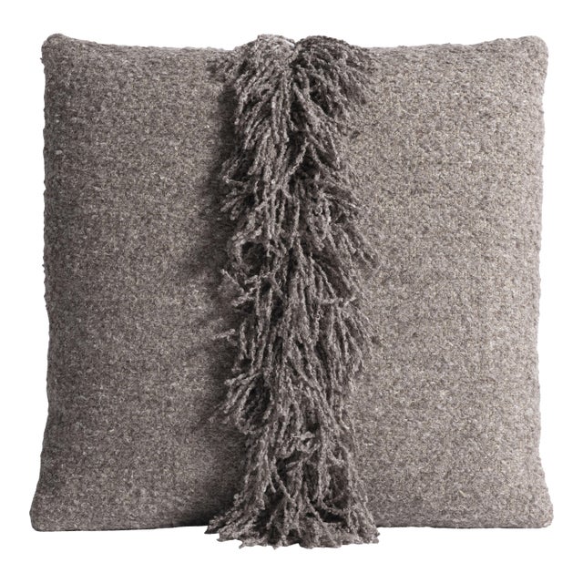 Lancaster Signature Fringe Pillow in Berber Nut For Sale