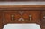 Antique Barley-Twist Oak Writing Desk With Burgundy Leather Top, Jacobean Revival Circa 1890 For Sale In Los Angeles - Image 6 of 8