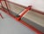 Vintage Italian Bauhaus Style Bookcase in Red Metal and Smoked Glass, 1970s For Sale - Image 9 of 15