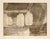 Still life etching with jars by Doris Ann Warner (American, 1925-2010). Four jars sit on a countertop. Overlapping fabric...