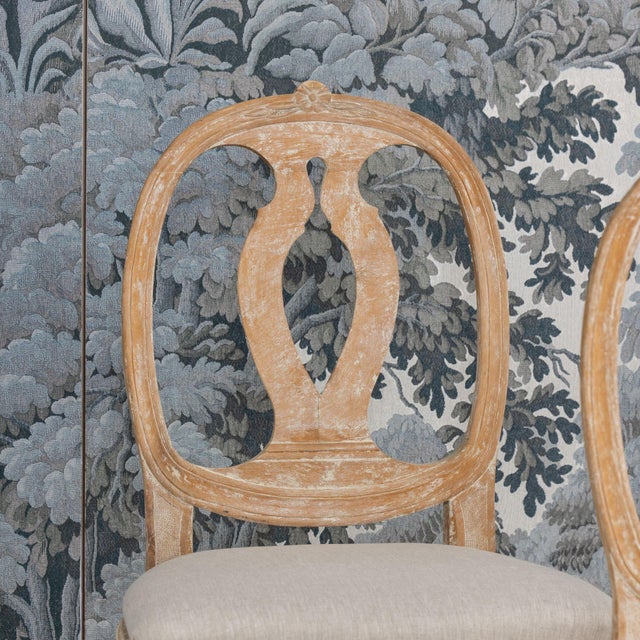 Set of Four 18th C. Swedish Gustavian 'Model' Chairs in Original Paint For Sale - Image 15 of 17