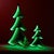 2020s Green Pine Tree Ekkolight 23.5"H For Sale - Image 5 of 6