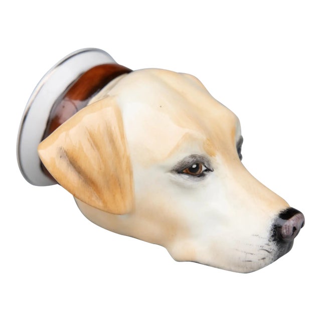 English Staffordshire Labrador Retriever Dog Equestrian Stirrup Cup For Sale