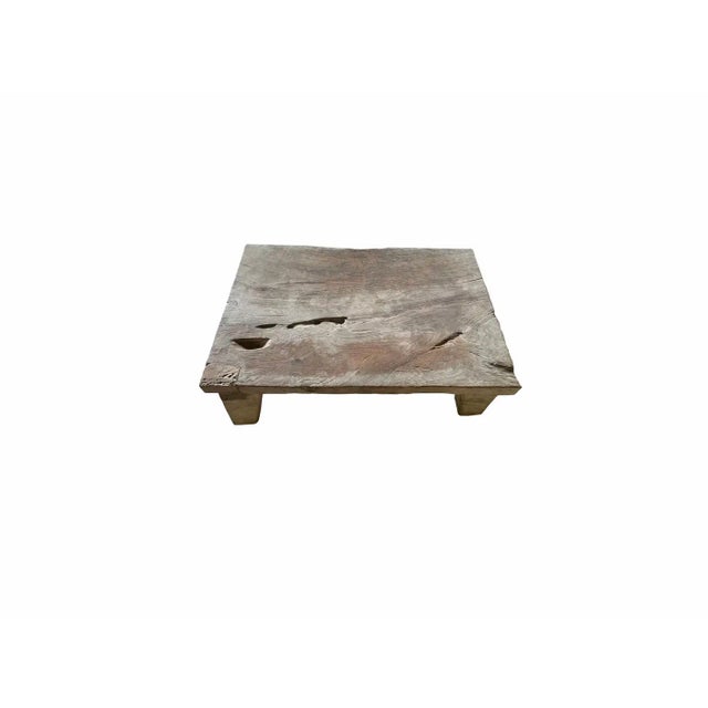 Contemporary Solid Teak Wood Coffee Table Madura Island, Java, Indonesia, C. 1900 For Sale - Image 3 of 10