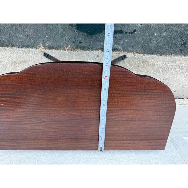 Mid 20th Century Federal Duncan Phyfe Style Mahogany Flip Top Card Game Table /Console Table by J B Van For Sale - Image 14 of 18