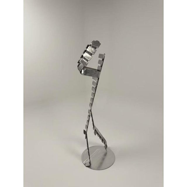Not Yet Made - Made To Order Mad Man Sculptural Statue in Stainless Steel by Metalmorphosis Studio For Sale - Image 5 of 7