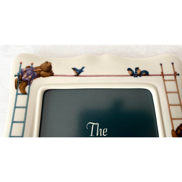 Ceramic Exquisite Lenox China Bears Heirloom Collection Portrait Frame Mint Condition Late 20th Century For Sale - Image 7 of 12